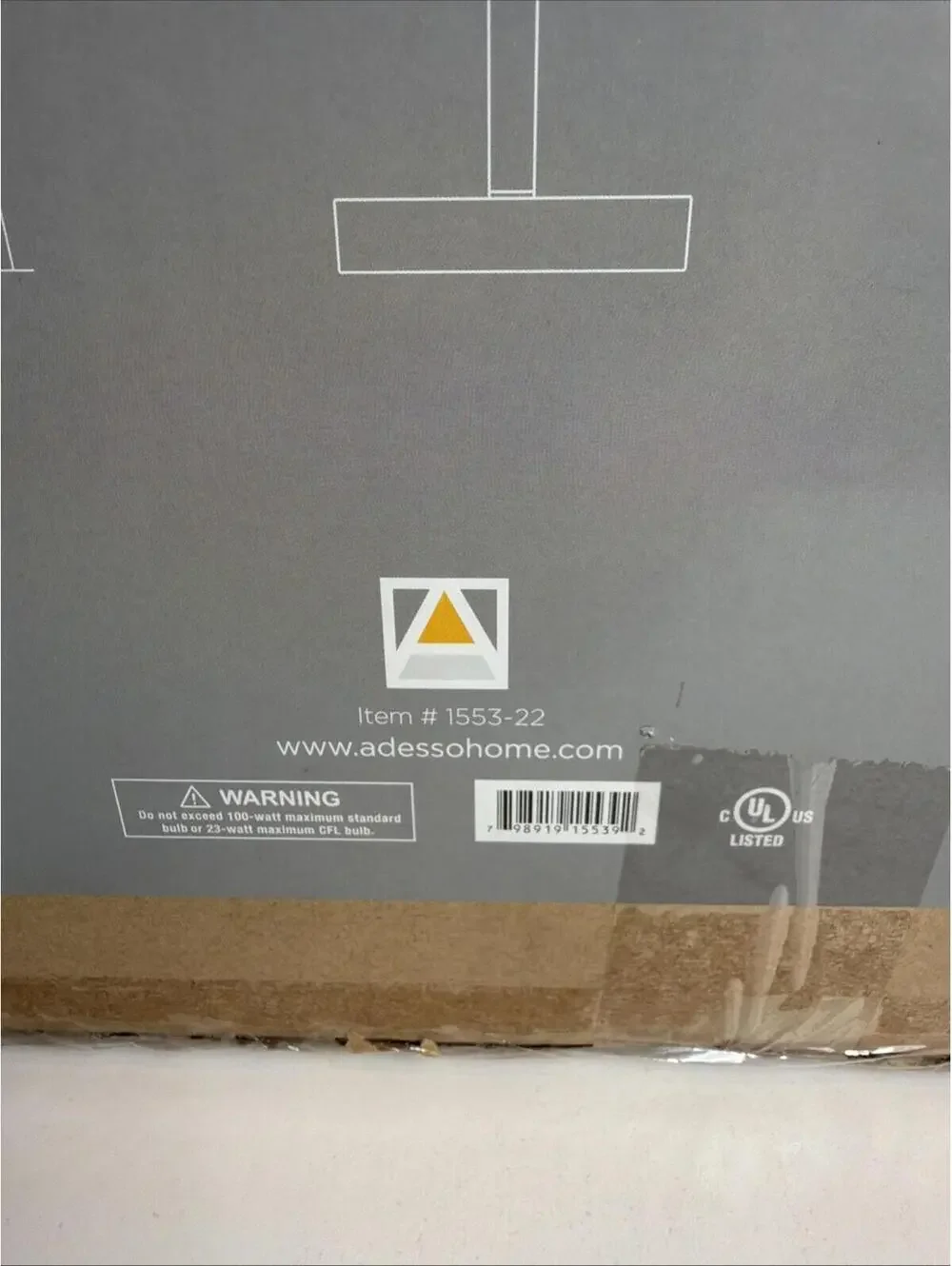 adesso natalie 28.75 inch table lamp model 5103-22 new in box